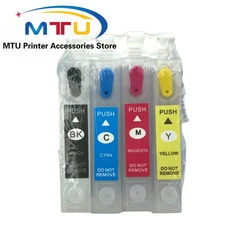 1Set 206 T206 T2061 Empty Refillable Ink Cartridge with One Time Chip for EPSON Expression XP-2101 XP 2101 Printer