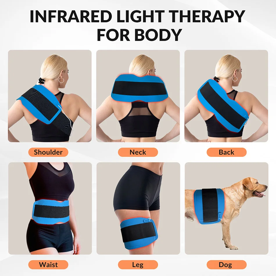 Led Light Treatment Infrared Physiotherapy Instrument Back Brace for Sciatica Pain Body Muscle Relax Slimming 660nm 850nm 940nm