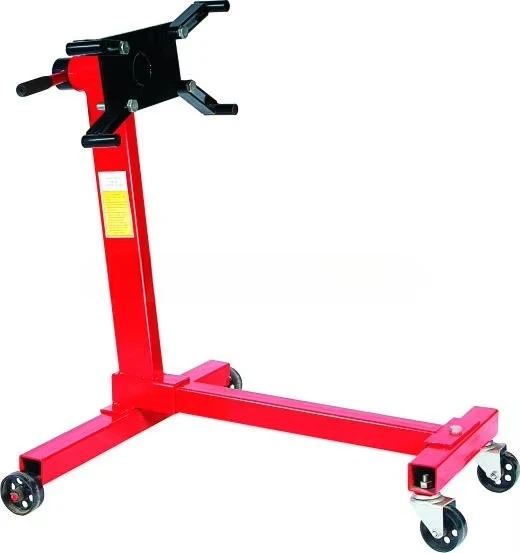Adjustable High Heavy Duty Car Engine Jack Stand Machine Automotive Garage Engine Stand Machine with Rotating Head