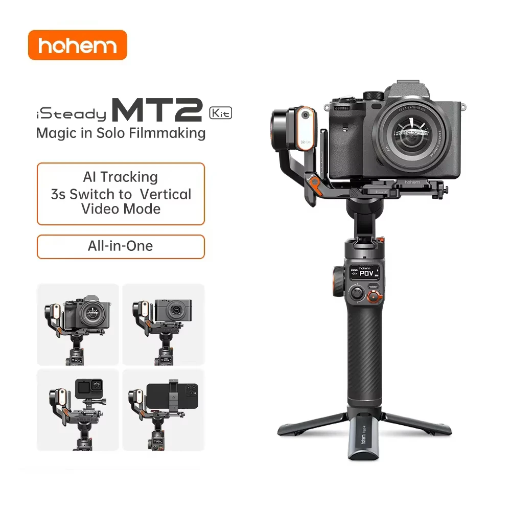 3-Axis Camera Stabilizer Gimbal Stabilizer for Smartphone Tripod DSLR Mirrorless Camera Canon/Sony/Nikon