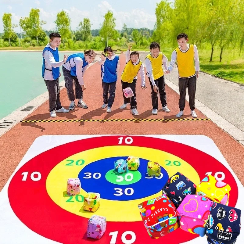 

Мат для метания мешков с песком: увлекательная интерактивная игра для командного развития на открытом воздухе, реквизит для семейных вечеринок, спортивная сенсорная игрушка для детей