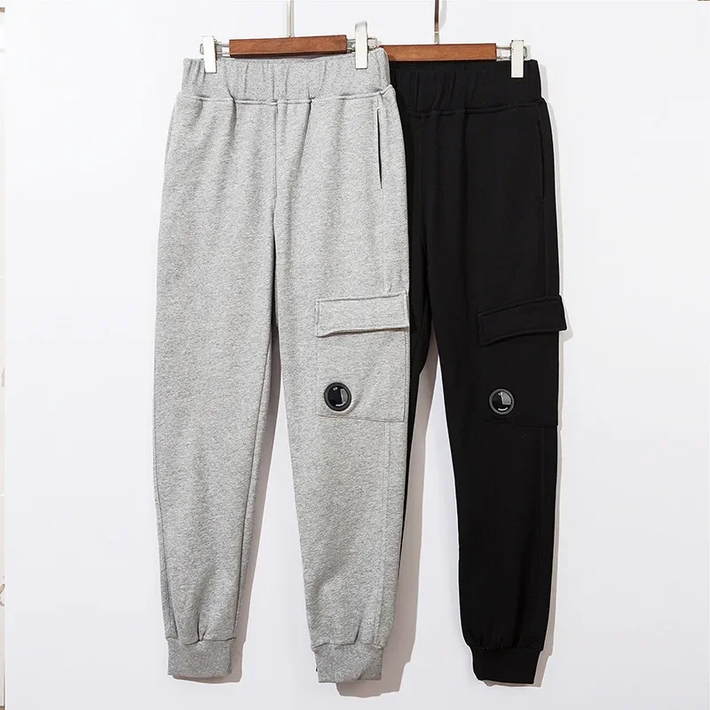 عبر الحدود النمط الأوروبي الرجال النساء Sweatpants غير رسمية بنطلون جيوب متعددة وظيفية المألوف الكاحل طول السراويل