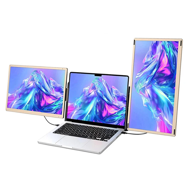 

Wholesale 15.6-Inch FHD 1080P IPS Triple Laptop Screen Extender Detachable 2 Design Monitor Extender with Type C Interface