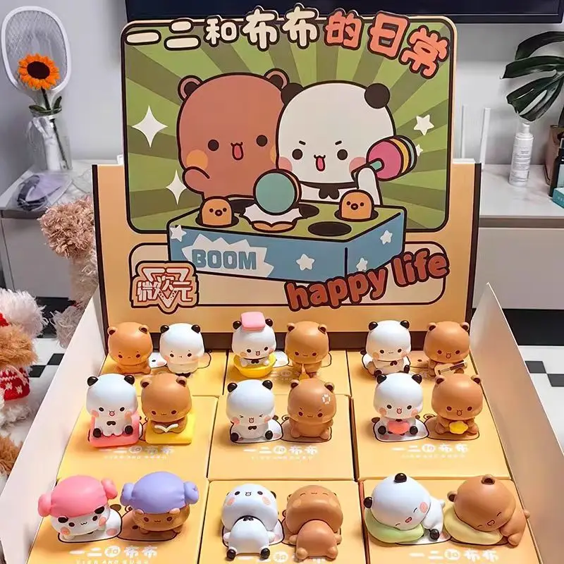 

Genuine New Kawaii Danyi Er And Bubu Daily Life V2 Blind Box Figurines Collection Desktop Ornament Fashion Trend Christmas Gifts