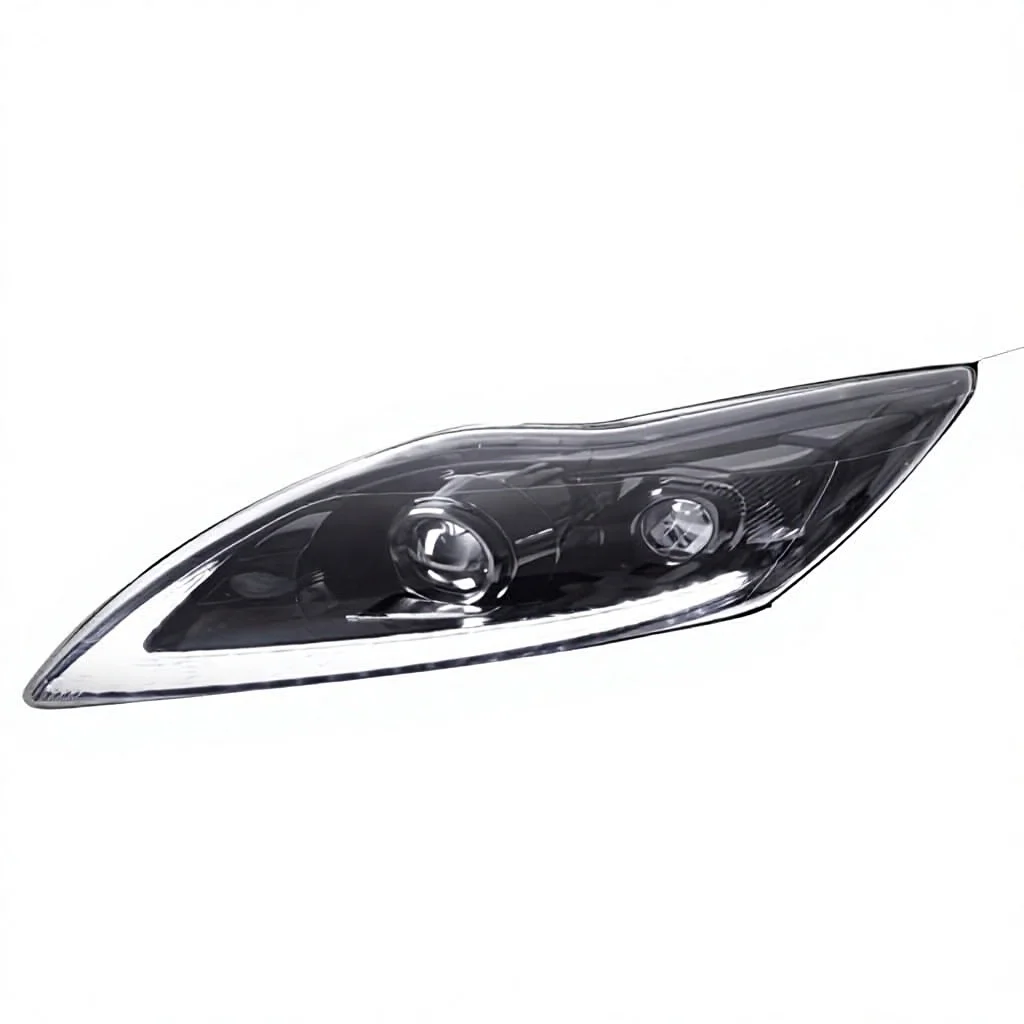 -For 0913 Classic Focus Headlight Assembly Retrofit Lens-Style LED Daytime Running Lights Sequential Turn Signals 24V 55W%
