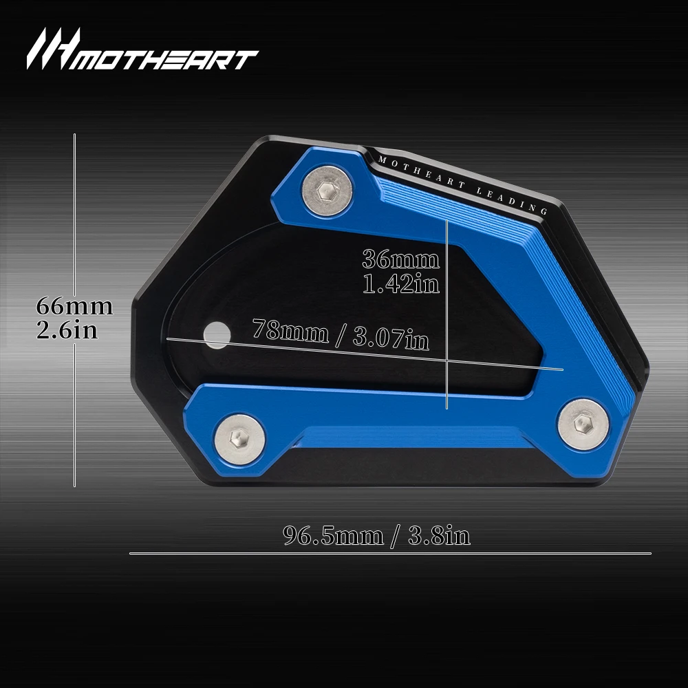 Motorcycle Side Stand Foot Extension For V‑Strom 650 DL 650 2004‑2025 Anti‑Slip CNC Stable Support Accessories