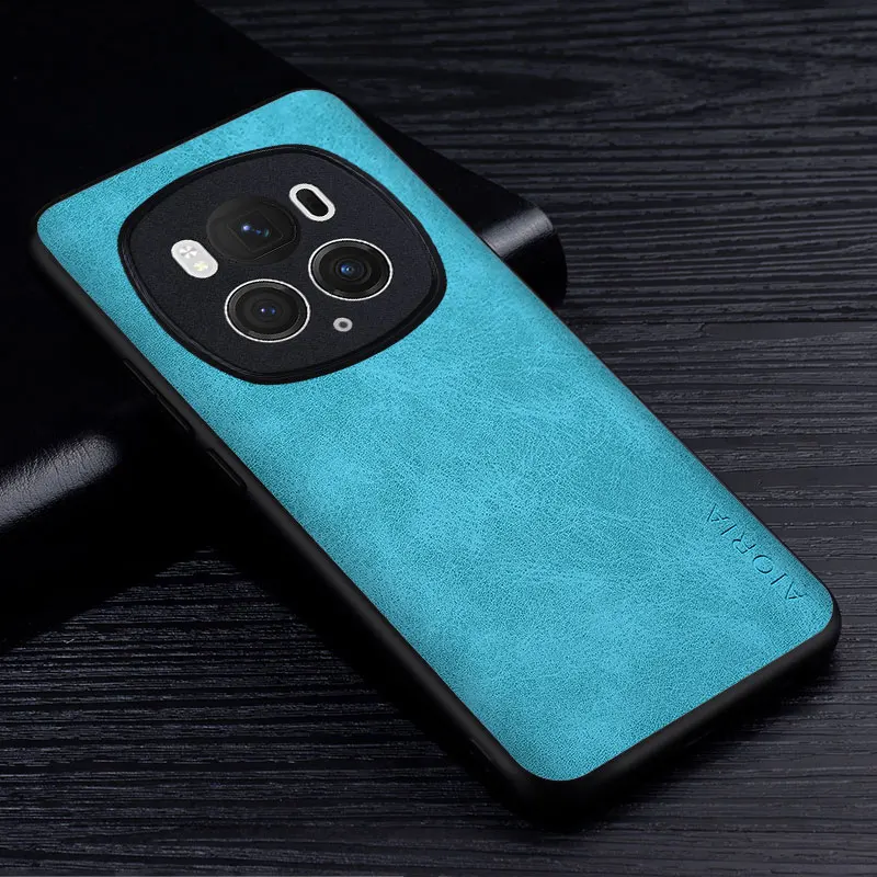 Honor Magic 6 Pro Lite用合成皮革ケース,傷に強い,無地のカバー,プレミアム