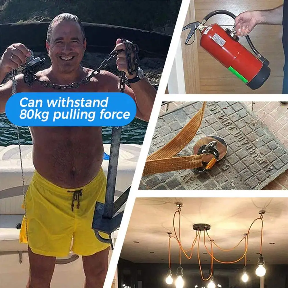 

NEW Super Strong Neodymium Fishing Magnets POT Magnet With Countersunk Hole Eyebolt For Retrieving In River And Magnetic Fishing