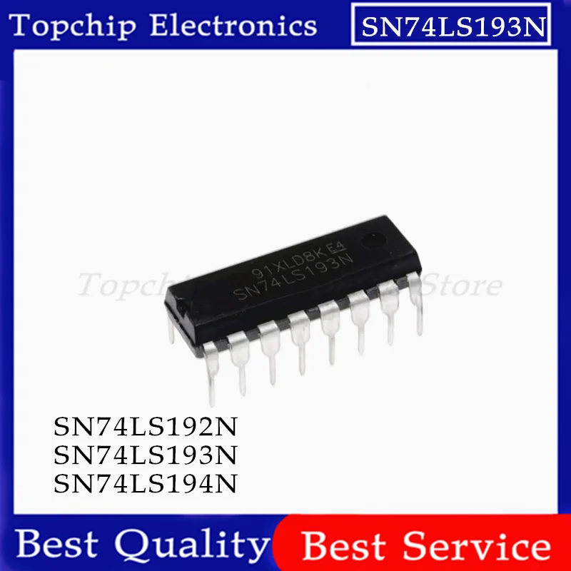 10pcs SN74LS192N SN74LS193N SN74LS194N DIP 74LS192 74LS193 74LS194