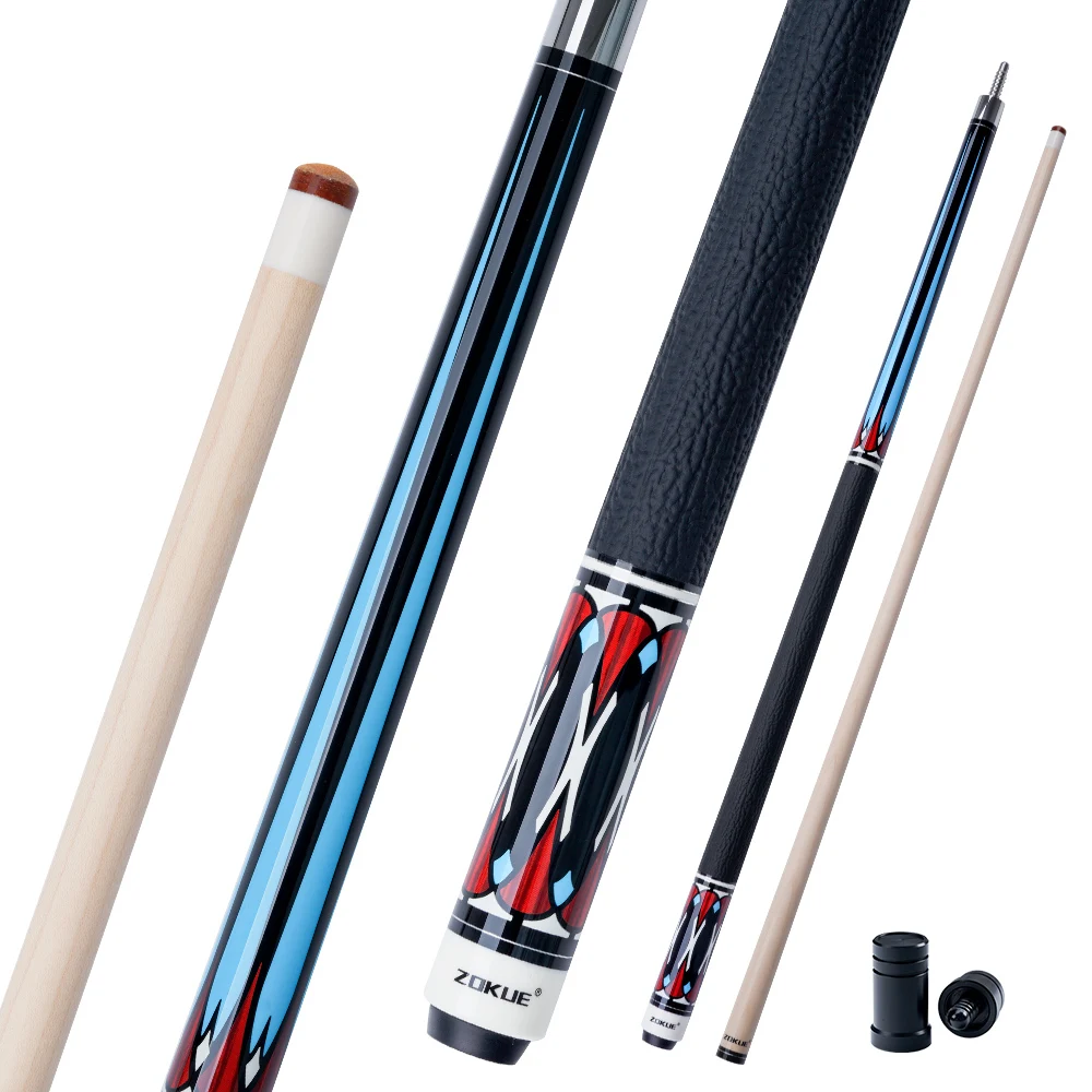 

ZOKUE Кленовые кии для профессионалов с наконечником 12,5 мм, разъем 1/2 для бильярдных кий