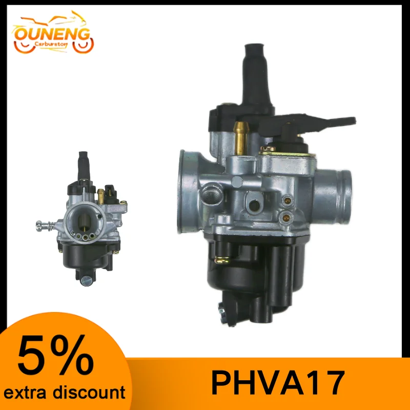 Motorcycle Carburetor PHVA17 PHVA 17.5mm Carburetor MBK Booster 2 Stroke Motorcycle Scooter Moped Dirt Pit Bike Carb