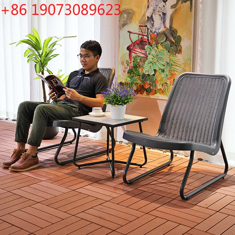

Black Leisure Chairs Reading Relaxing Lounger Plastic