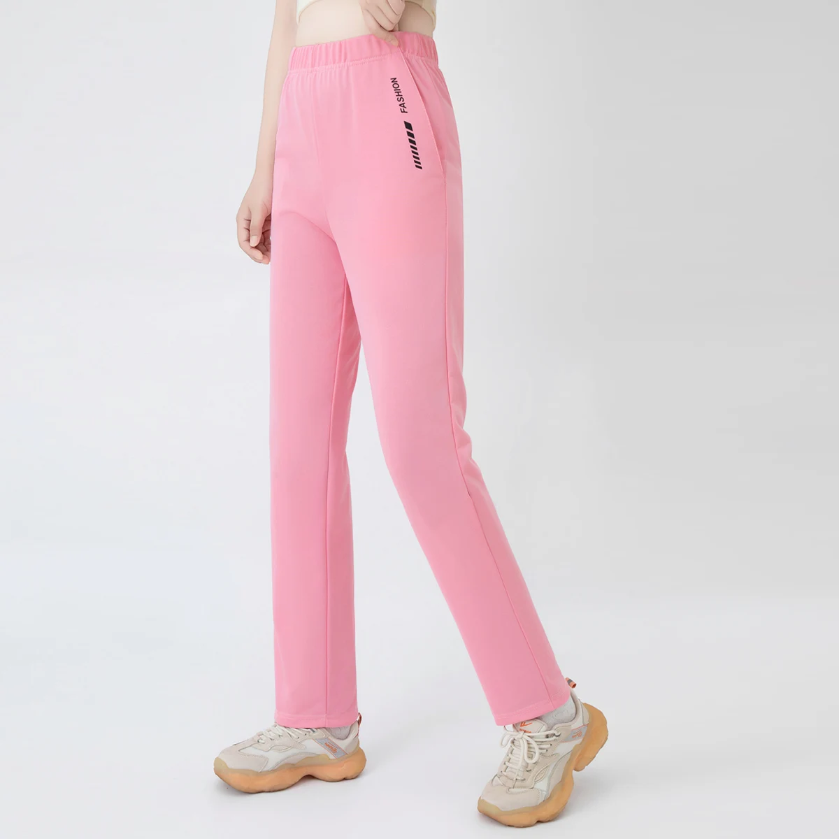 Herbst Neu 7-Farben Lässige Vielseitige Damenhose Bequeme Sportliche Hose mit Taschen Jogginghose für Teenager Gerade Hose – Detail 13
