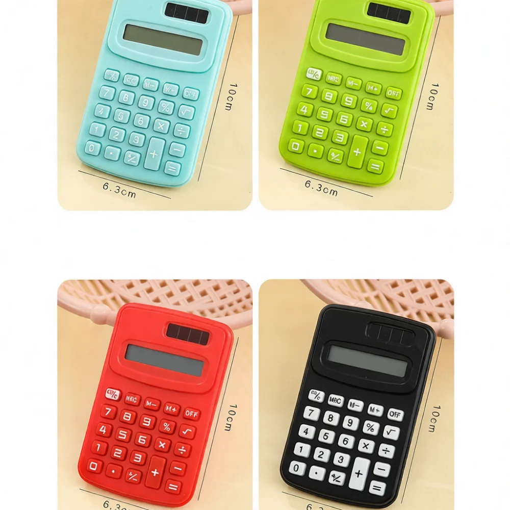 Fashion Mini Calculator Portable Desktop Math Accessory Aesthetic Pocket Stationery Tool Colorful Electronic Device For Office