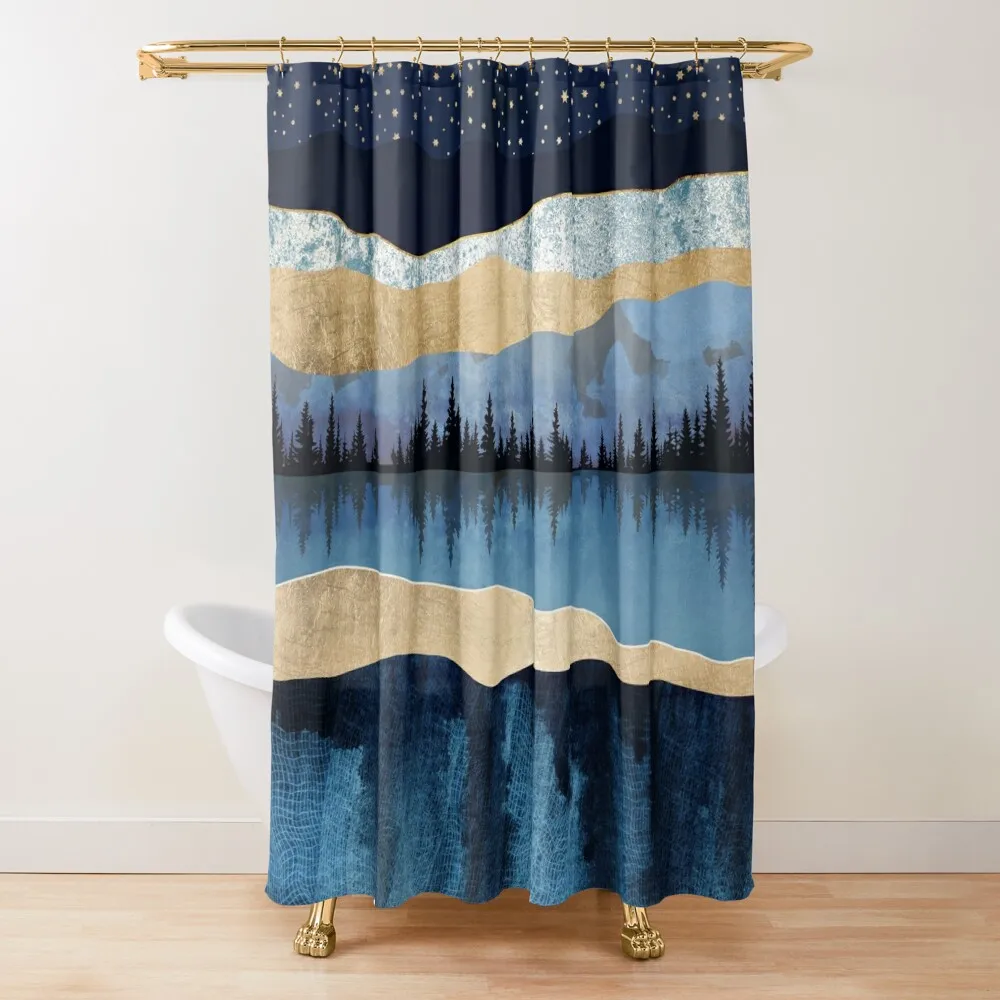 

Midnight Lake Shower Curtain Anime Bathroom Bathroom Accessory Window Bathroom Accessories Curtain