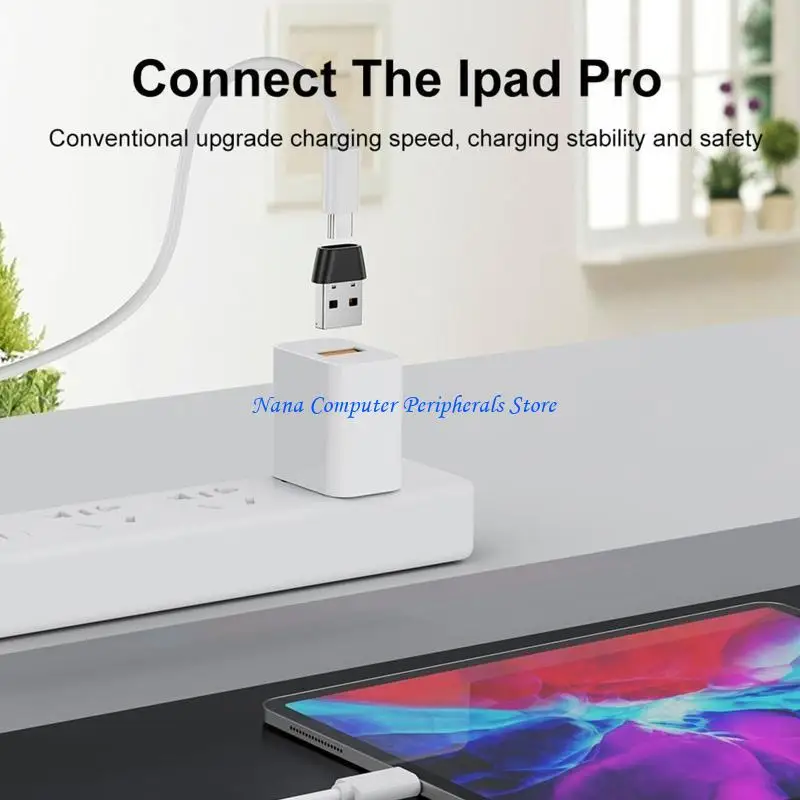 F68C USB 남성 Type C 형 여성 어댑터 지원 빠른 충전 OTG 데이터 전송