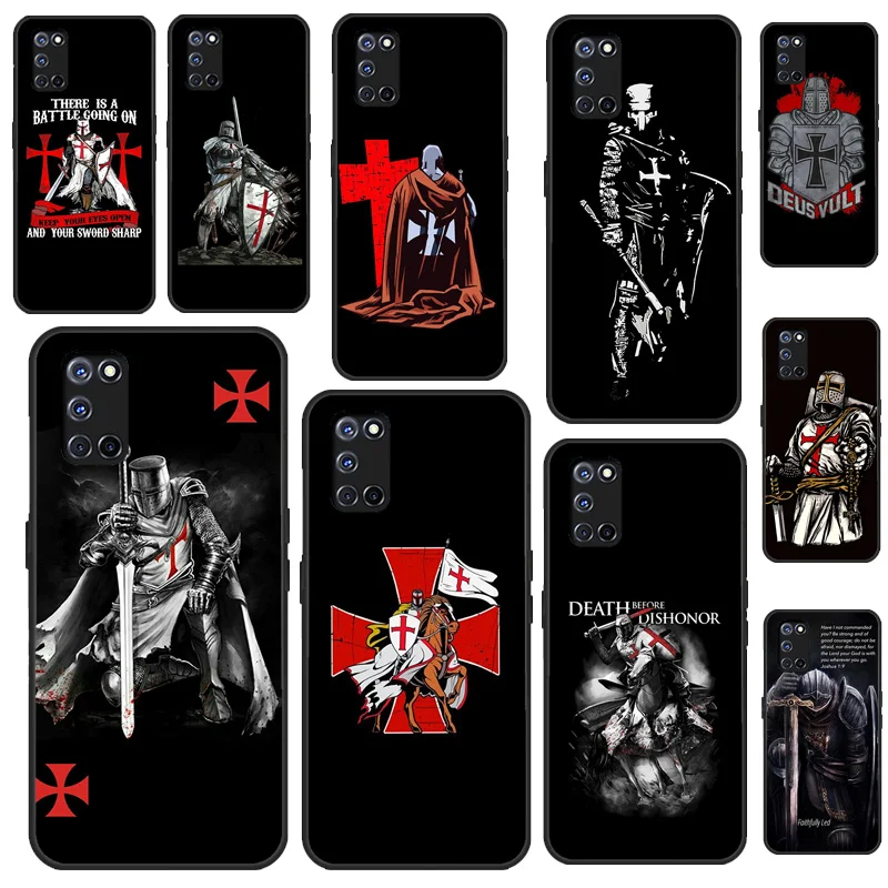 Christian Templar Knights warrior Case For OPPO A53 2020 A31 A5 A9 A52 A72 A1K A15 A83 A91 A93 A5S Find X3 Pro Reno 2Z Cover