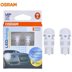 OSRAM LED T10 WY5W 2880YE Yellow Color LEDriving 12V 1W Standard Car LED Turn Signal Light Interior Side Marker Lamps Original