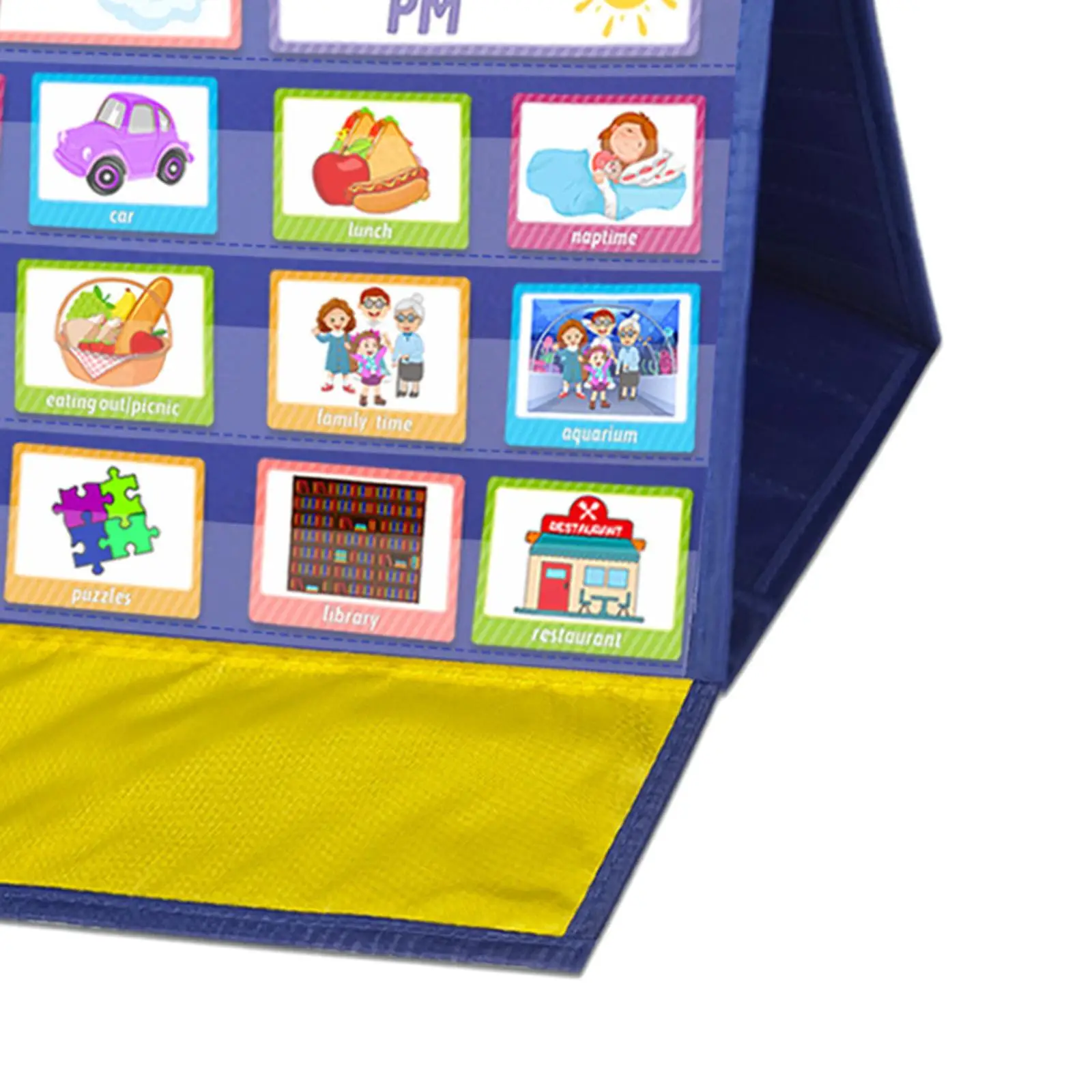 Visual Behavioral Routine Tool,Kids Visual Schedule Chart Calendar Portable with Magnets Learning Materials for Home Behavior