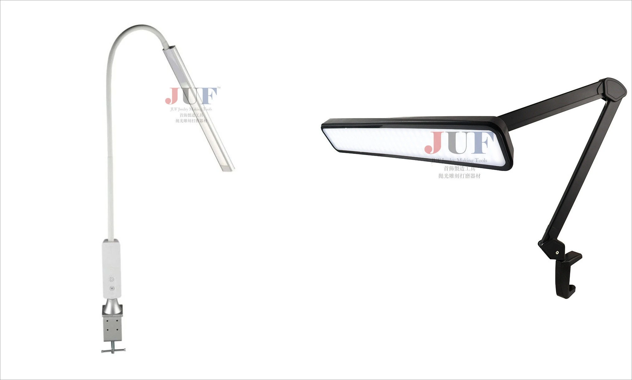 UK Work LED Desk Lamp Eye Protection Reading Jewelry Desk Lamp Brightness Adjustable No Flicker