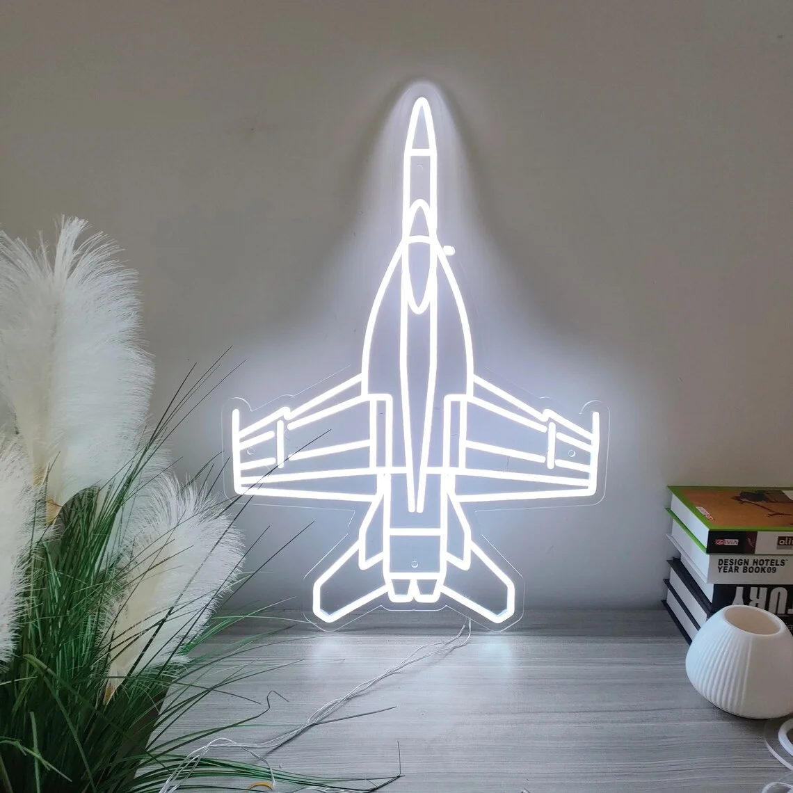 Plane Neon Sign Handmade Neon Lights For Bedroom Creative Kids Teens Room Decor Bar Club Home Room Wall Decor Christmas Gifts