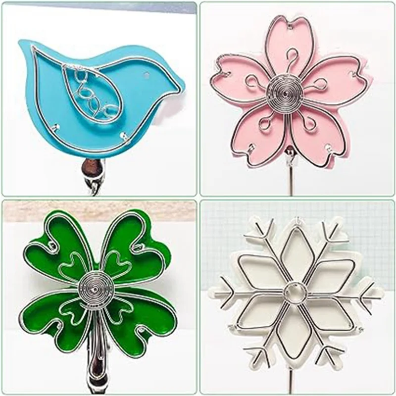 5 PCS Memo Clip Metal Desktop Photo Clip Business Card Clip As Shown Note Clip For Table Decoration Party Wedding