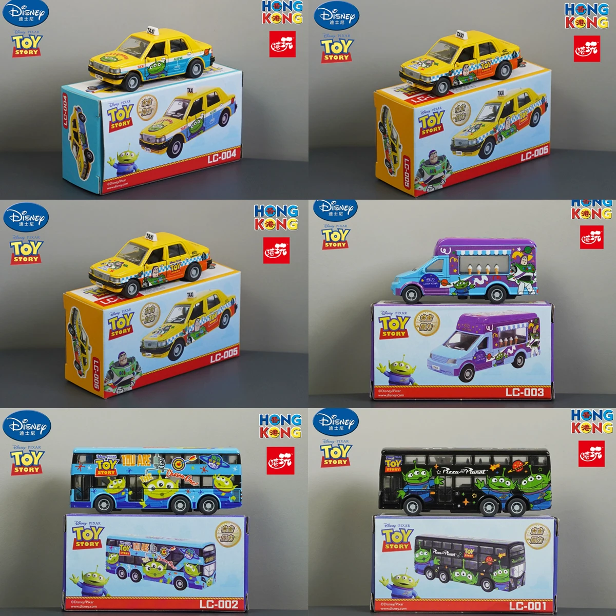รถแท็กซี่ธีมทอยสตอรี่และสติทช์ รุ่นลิมิเต็ดอิดิชั่นจากฮ่องกง ของสะสมโมเดลรถหล่อโลหะผสม