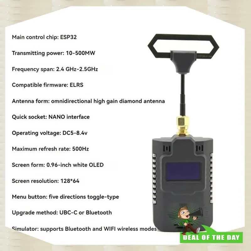 

24-Hour Delivery 3X For JUMPER T-Pro AION ELRS 2.4Ghz TX-NANO Transmitter ESP32 500Mw ELRS 2.4 TX Module For FPV Racing Drone