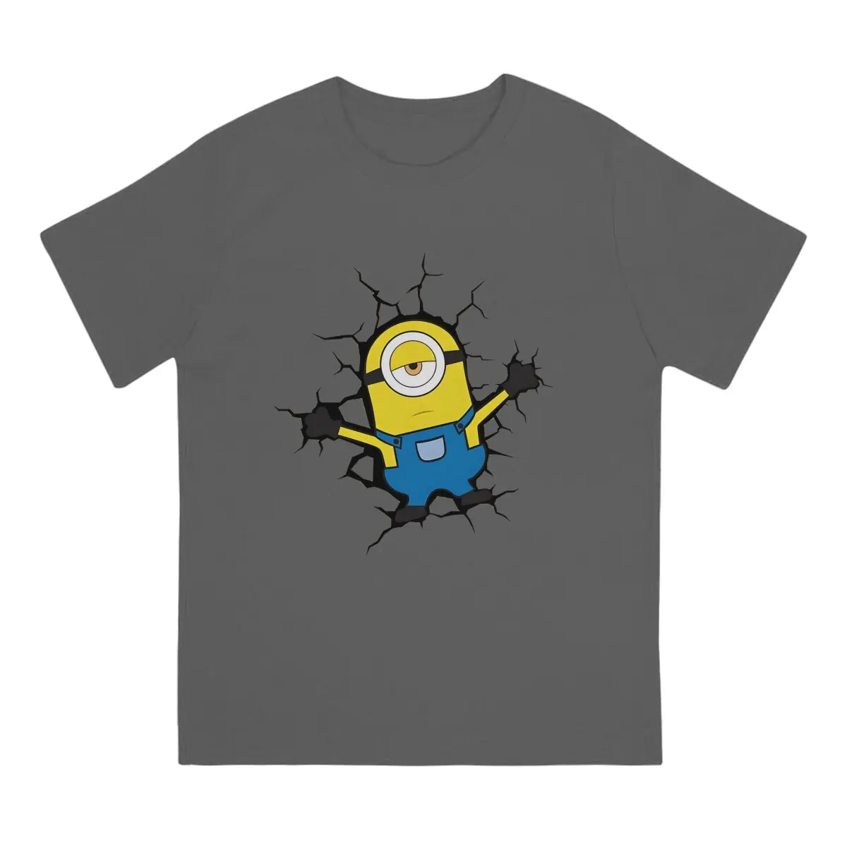 Broke The Wall Poster Unique TShirt M-Minions Leisure T Shirt Newest Stuff For Adult