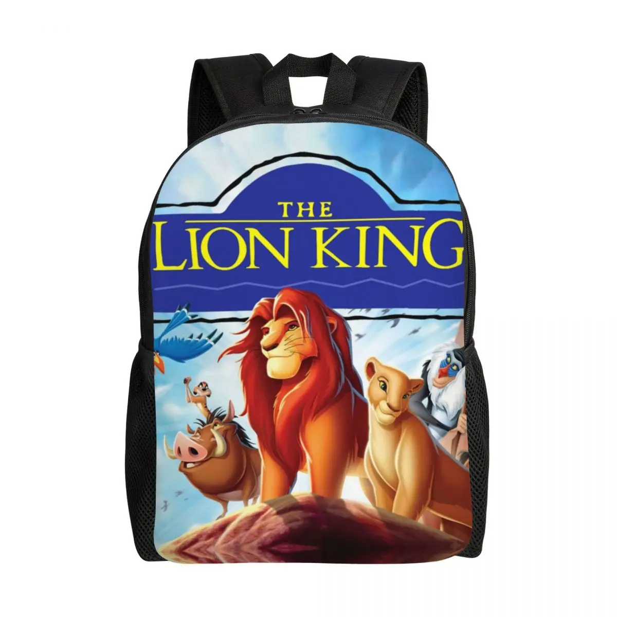 Custom The Lion King Hakuna Matata Backpacks Women Men Water Resistant College School Simba And Mufasa Movie Bag Print Bookbags