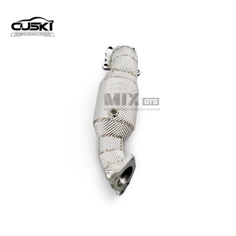 High Flow edownpipe with insulation cover for Acura CDX 1.5T quality stainless steel car Exhaust Modification