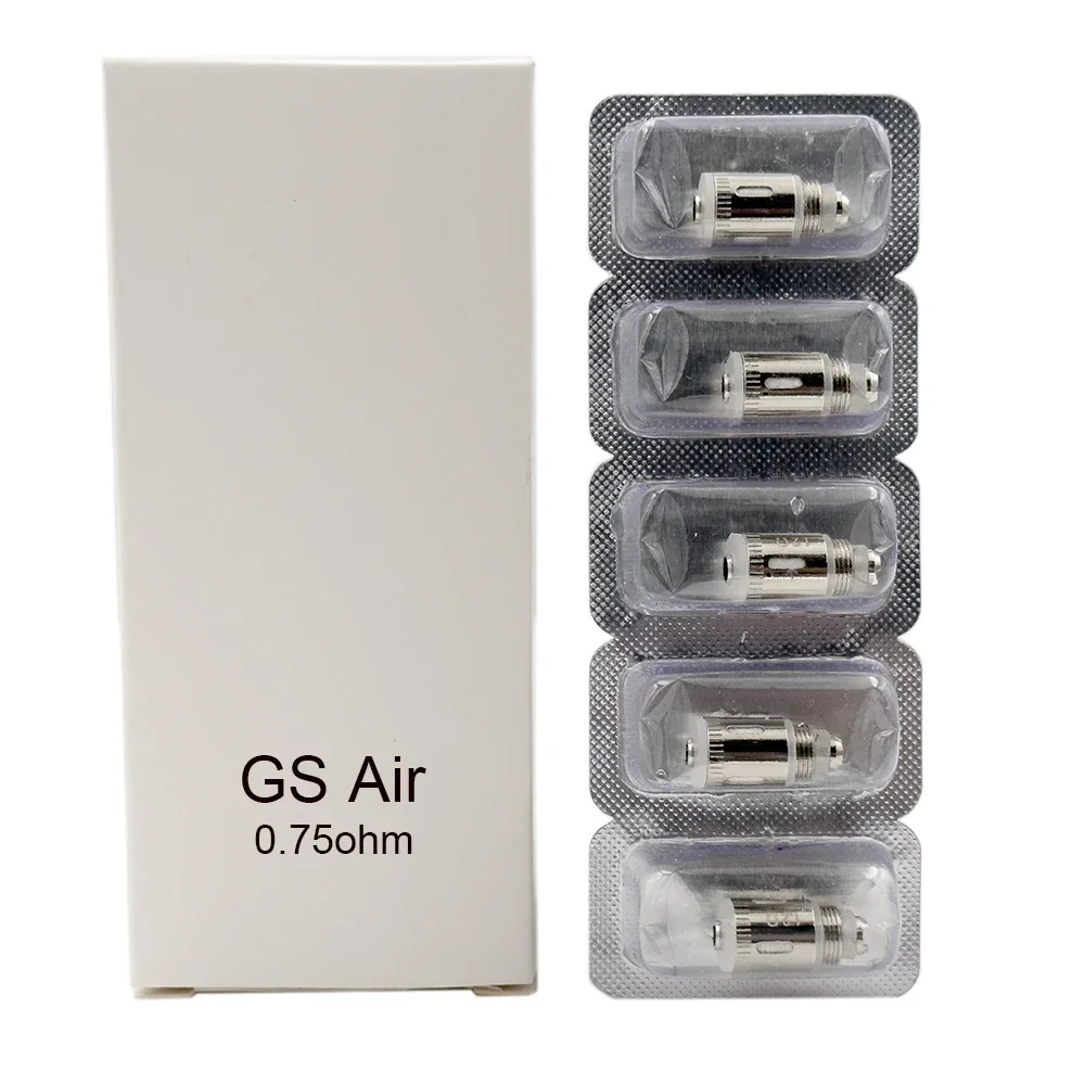 OEM 5PCS GS Air Coil 0.75ohm 1.2ohm 1.5ohm Pure Cotton Head Coils for GS Air 2 M Turbo Tank