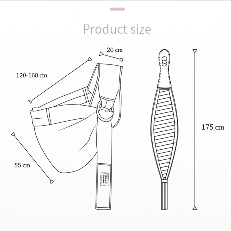 Baby Wrap Carrier Schal Mehrzweck verstellbare Schlinge Neugeborene weiche Baby Baumwolle Stoff multifunktion ale atmungsaktive Hüftsitz