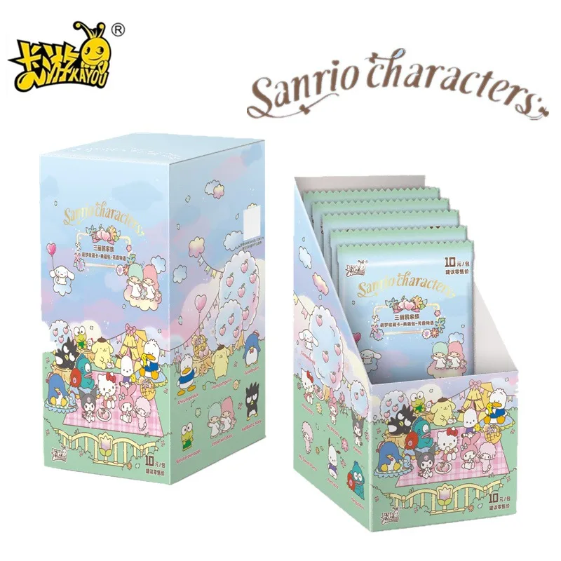 

KAYOU Sanrio Family cards Cute Dream Collection Card Hello Kitty Collection Pack Aromatic Story Vol.1 Toy For Children Gift