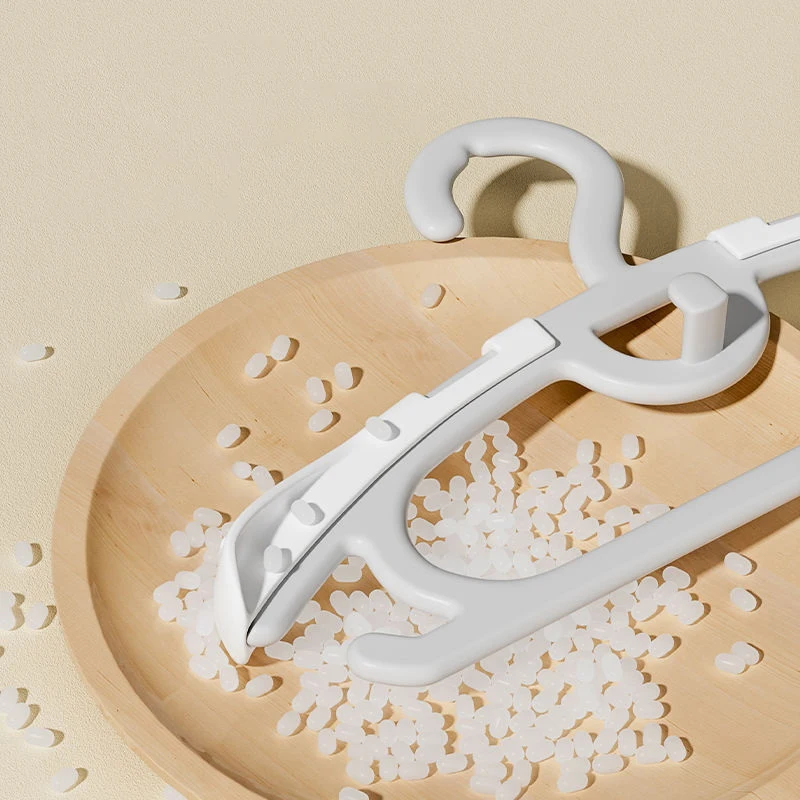 10 قطعة الطفل واسعة الكتف سميكة عدم الانزلاق شماعات الملابس المنزلية رف الملابس رف تجفيف الملابس شماعات ملابس بلاستيكية #4