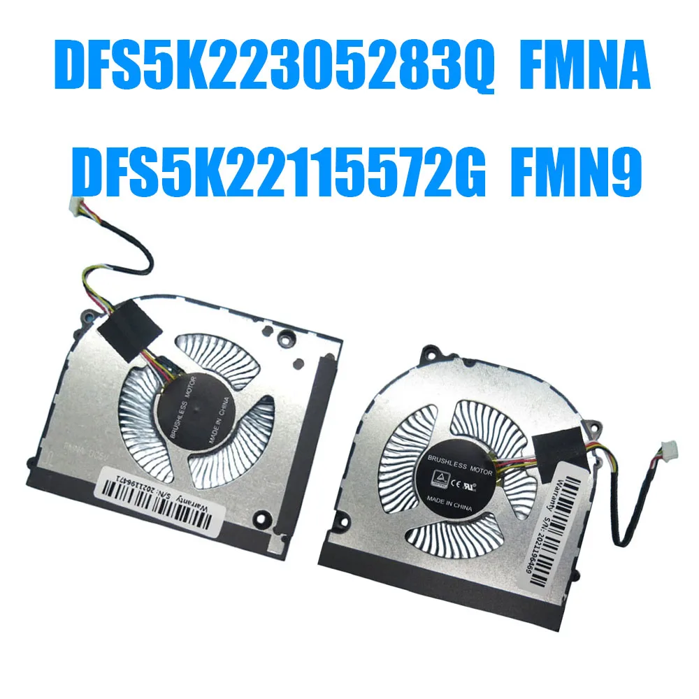 For DFS5K22305283Q FMNA DFS5K22115572G FMN9 DFS5K22305283Q-FMNA DFS5K22115572G-FMN9 DC5V 0.5A 4PIN 4Lines Laptop Cooling Fan New