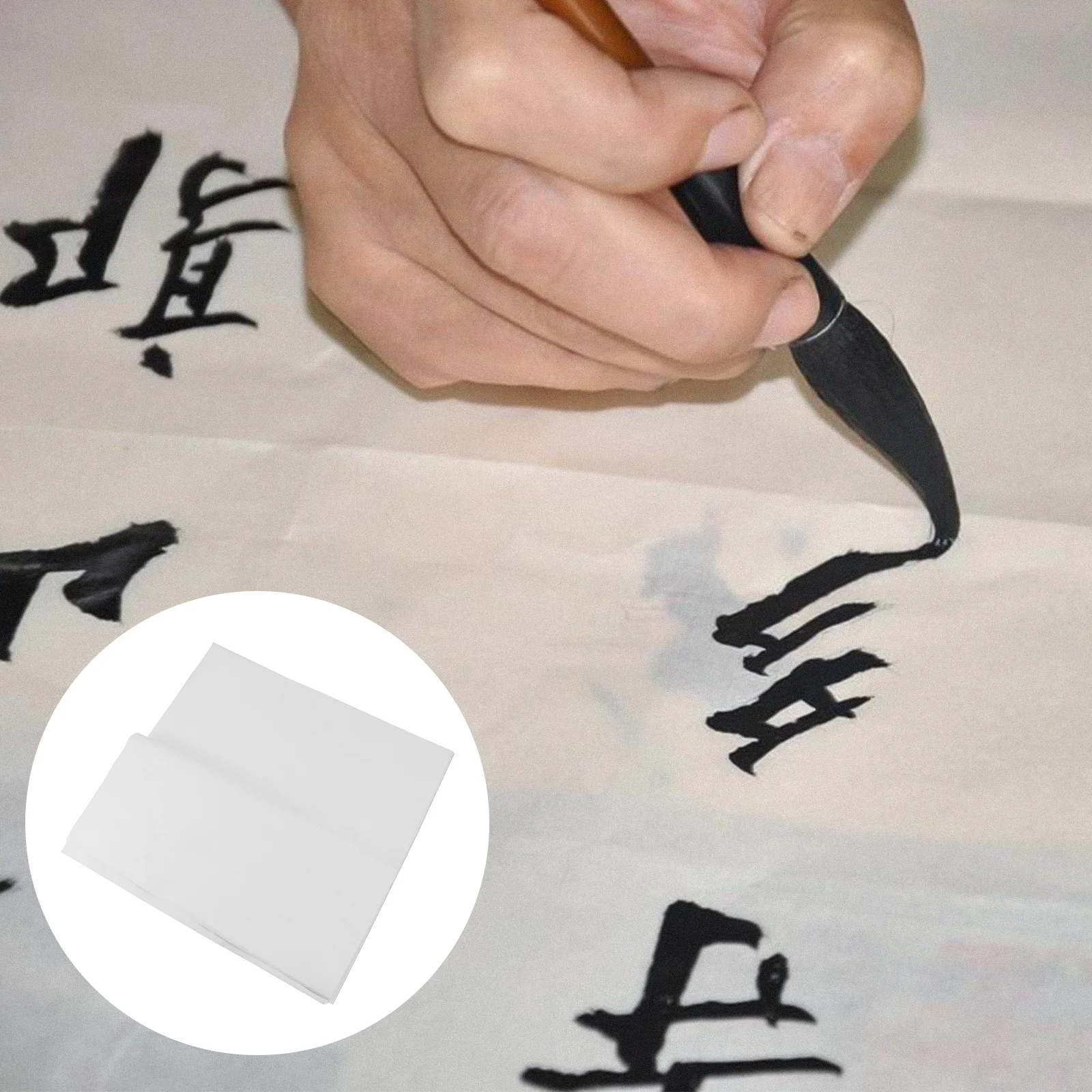 

30pcs Square Rice Calligraphy Practice Paper Lightweight Chinese Painting Pulp Paper For Ink Drawing Writing Sketch Pad Art