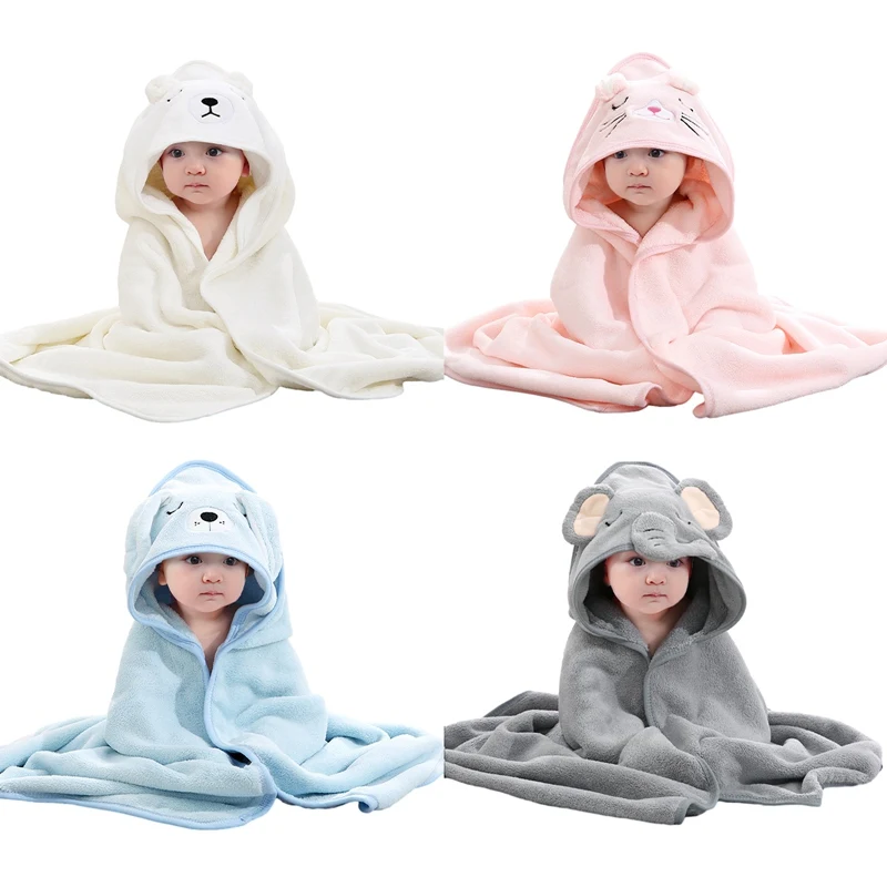 Baby Hooded Towel Bath Towel for Newborn, Babie, Toddler, Infant - Absorbent Large Baby Towel