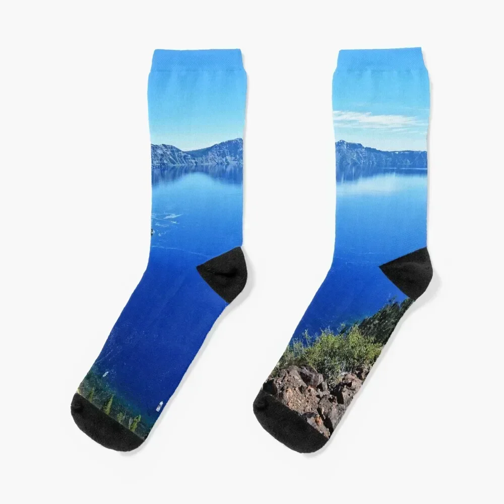 Crater Lake National Park Socks anti slip football custom compression gift Socks Men Women's