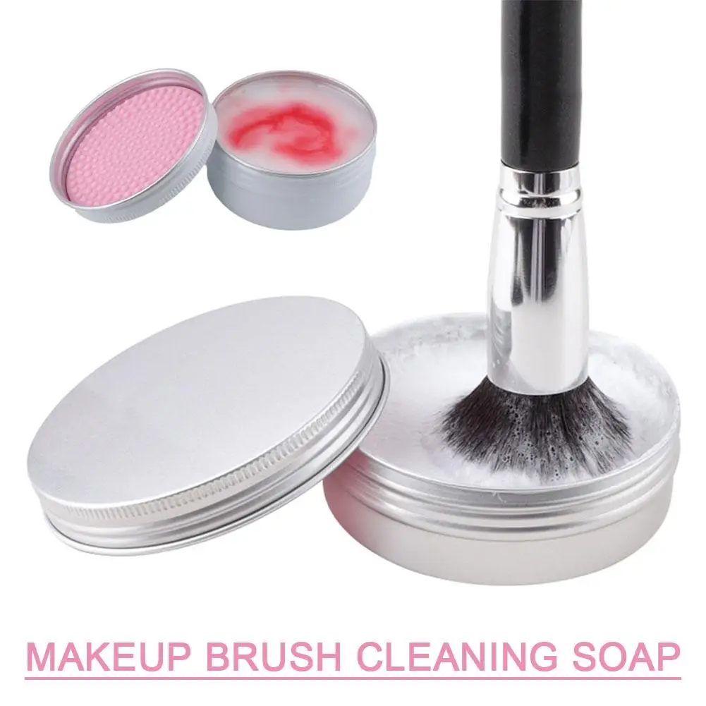 Makeup Brush Cleaner Shampoo Soap Solid Brush Cleaning Tool for Removing Cosmetic Color and Dirty Stain Brush Cleaner Pad G4B2