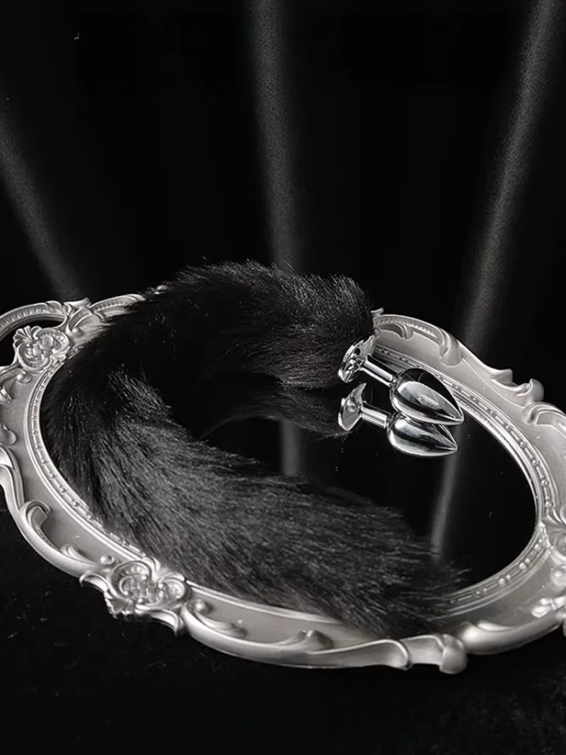 Uroczy i miękki pluszowy ogon lisa dla kobiet, idealny do cosplayu 2D, przebrania w stylu Fox Spirit, rekwizyt dla par, dodający zabawności.