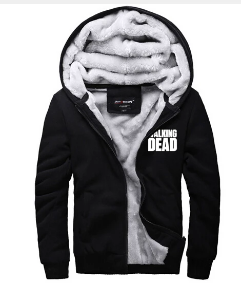 The Walking Dead Hoodie Zombie Daryl Dixon Wings Warm Winter Fleece Zip Up Clothing Coat Sweatshirts Clothes