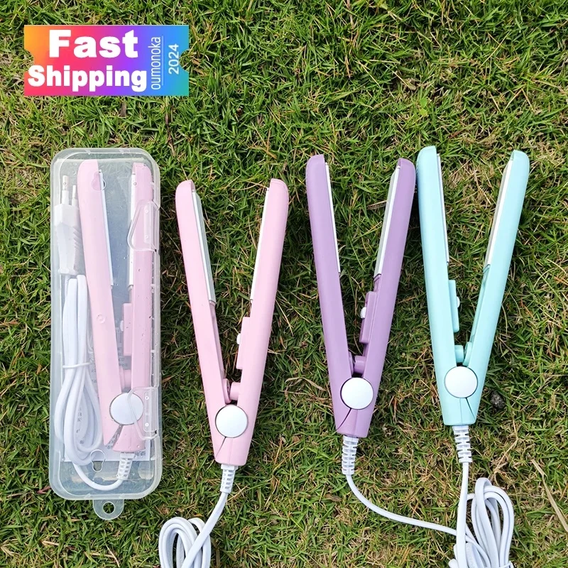 3 in 1 Hair Iron High Quality Flat Iron Straightening Hot Comb mini Professional Hair Straightener & Curling Iron Styling Tools