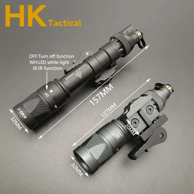 Linterna táctica M600 con LED e infrarrojos para rail Picatinny - imagen 3