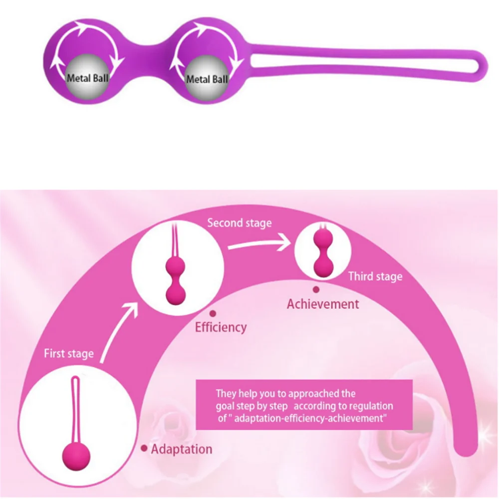 Safe Silicone Vaginal Balls Tighten Kegel Ball Vibrator Vaginal Muscle Trainer Intimate Toys for Adults Bolas Chinas Sex Toys