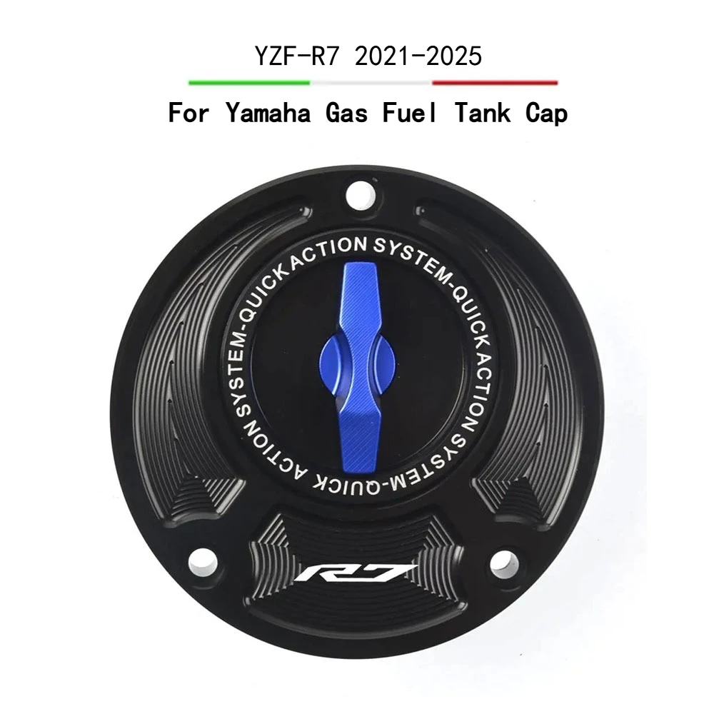 

Крышка топливного бака для Yamaha YZF-R7 2021 2022, быстросъемная вращающаяся алюминиевая масляная крышка YZFR7 R7, аксессуары для гоночных мотоциклов