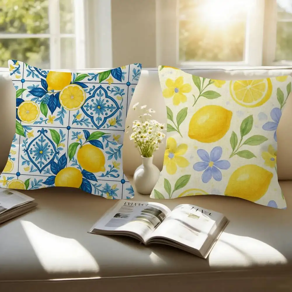 Cartoon fun Lemon  Cushion Cover Decorative Pillow Sofa Home Decor case pillow cases