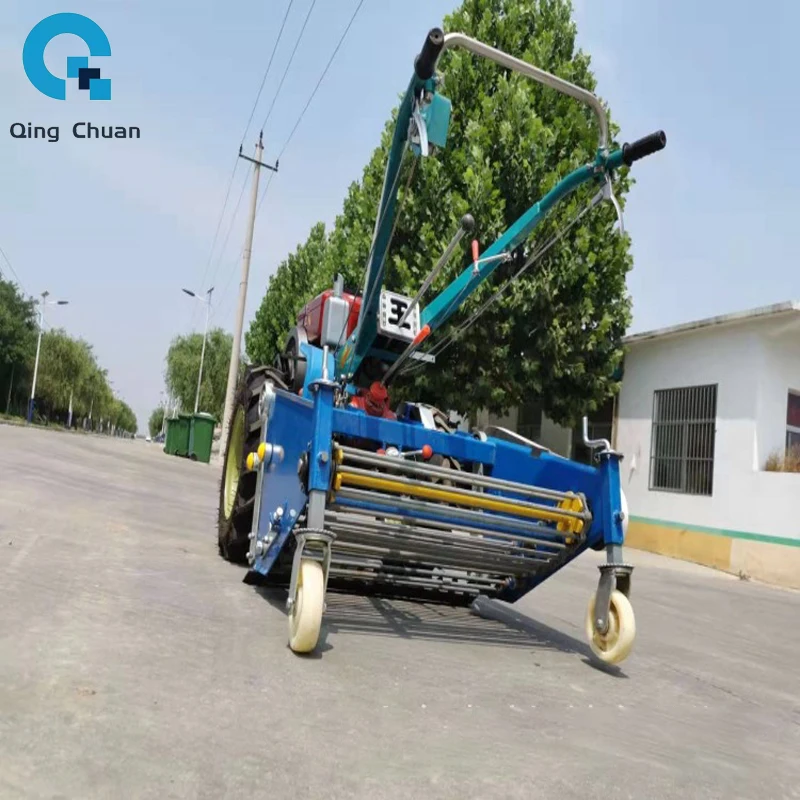 Looptractor Zoete Aardappeloogstmachine Roterende helmstok Furrowing Zaaien Oogsten handtractor