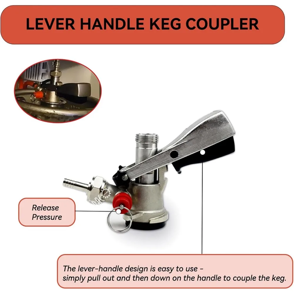 Double Faucet Tower Beer Kegerator Conversion Kit with Dual Gauge Regulator, No Tank Stainless Steel Keg Tower