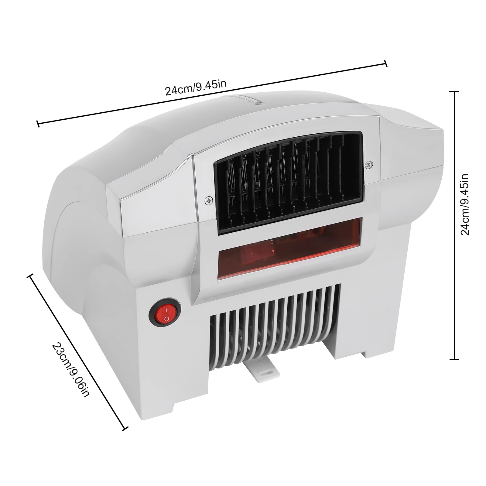 Fast Hand Dryer, Pure Copper Motor, Infrared Sensor Dual Heat Control Space-Saving Elegant Design, ABS Material, Wall-Mounted